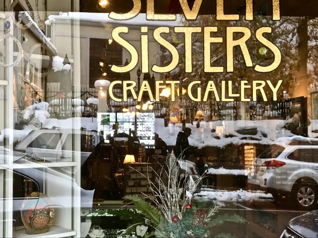 The Seven Sisters Gallery…offering local art, crafts, furniture, jewelry, and pottery.
