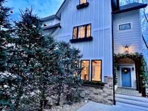 Arch Blue Christmas Photo Arch Blue Christmas Photo