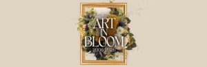 Floral art exhibition promotional design