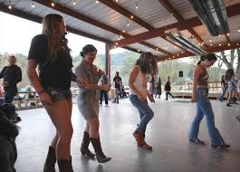 People dancing al line dance at the Foothills Watershed