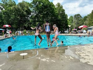 Summer fun the Black Mountain Pool.